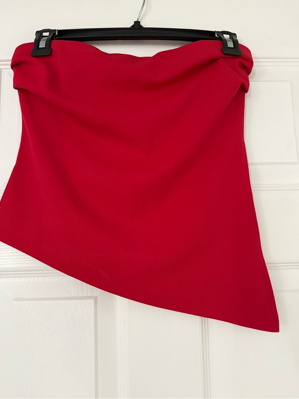 Red mini asymmetric blouse Women’s